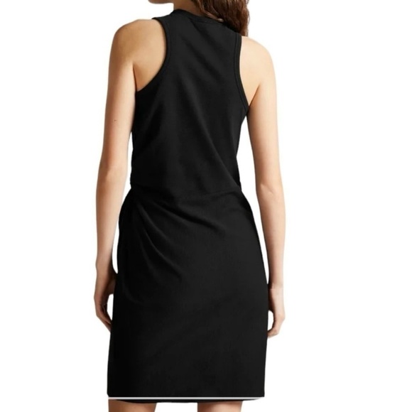 Ted Baker NWT Knot Front Cotton Jersey Sleeveless Sheath Dress Black Size 12 (5) - Picture 3 of 12